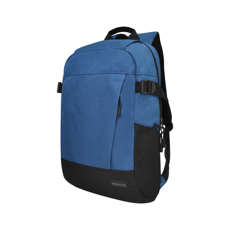 Promate - Birger15.6" ComfortStyle™ Laptop Backpack with Large Compartments