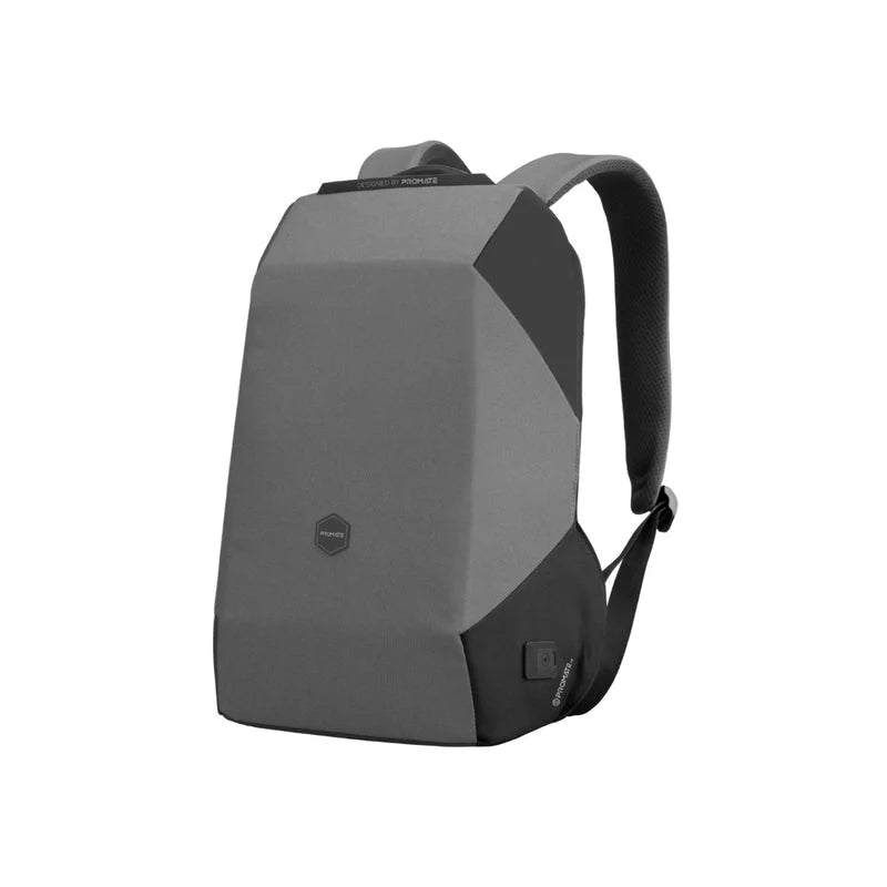 Promate UrbanPack-BP 15.6" Urban Styled EcoPakt Travel Backpack - Gray