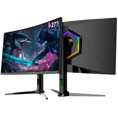 Sharx Jaws 27F300VC ,FHD 1080 ,0.3ms Response Time ,300Hz refresh rate, HDMI 2.1, VA Curved Gaming Monitor