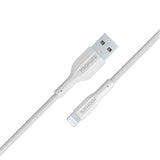 Promate xCord-Ai High Tensile Strength Data & Charge Cable for Apple Devices - WHITE