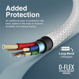 Promate xCord-Ai High Tensile Strength Data & Charge Cable for Apple Devices - WHITE