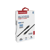 Promate xCord-CCHigh Tensile Strength Data & Charge USB-C Cable - BLACK