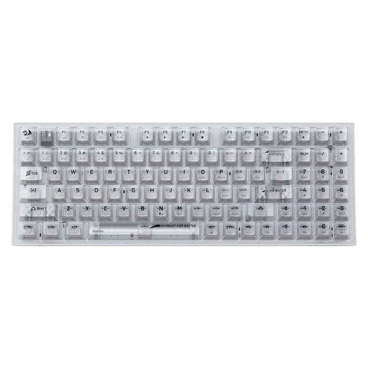 Redragon K628CT Pollux Pro RGB 75%, USB-C Wired, BT , 2.4 GHz Wireless Gaming Keyboard - Translucent Crystal Switch - White