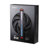 Alseye Φ12(DM12)-B DC 12V High Air Pressure Case Fan Support ARGB with Hidden Screws Option - Black