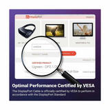 Ugreen  2 x Display Port, male type, 1m, 16K (DP118 - 15383)