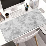 Minimalist Grey and White shapes Waterproof Anti-Slip Mousepad XL 90 x 40 CM
