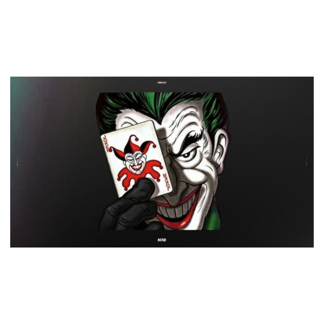 The Joker With Cards Waterproof Mousepad