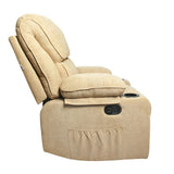 Black Bull Premium Sofa Swivel Rocker Recliner Size (H:110 W: 86 cm) – Fabric Beige (Installation Not Included)