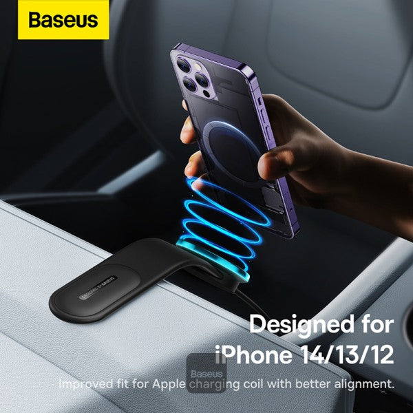 Baseus PrimeTrip C02 Pro Magnetic Wireless Charging Car Mount 15W - Cluster Black