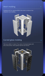 Geometric Future Model 2 Ark Mini Tower Mesh Case - Black