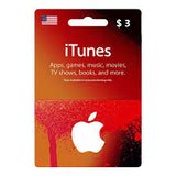 Apple iTunes Gift Card 3$ - USA (Send By SMS)