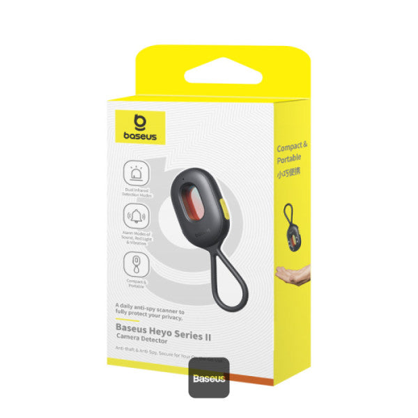 Baseus Heyo Series II Camera Detector Cluster Black (With Simple charging cable USB-A to Type-C Black)