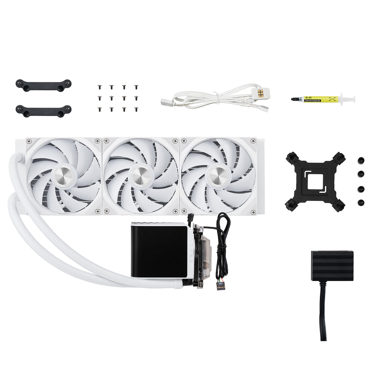 TRYX Panorama ARGB 360mm Liquid Cooler - White