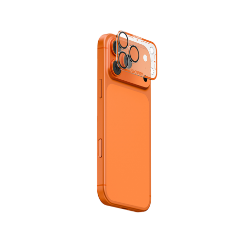 SKINARMA IPHONE 17 PRO MAX FULL MATTE CAMERA LENS PROTECTOR MAGMA - ORANGE