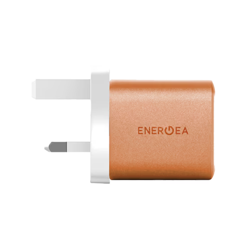 Energea Ampcharge 1-Port USB-C & 1-Port USB-A GaN 35W Wall Charger - Orange