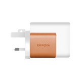 Energea Ampcharge 1-Port USB-C & 1-Port USB-A GaN 35W Wall Charger - Orange