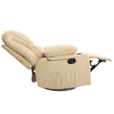 Black Bull Premium Sofa Swivel Rocker Recliner Size (H:110 W: 86 cm) – Fabric Beige (Installation Not Included)