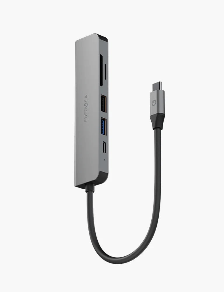 ENERGEA ALUHUB HD 3,6 IN 1  ALUMINIUM ALLOY CHARGING HUB - GUNMETAL