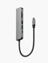ENERGEA ALUHUB HD 3,6 IN 1  ALUMINIUM ALLOY CHARGING HUB - GUNMETAL