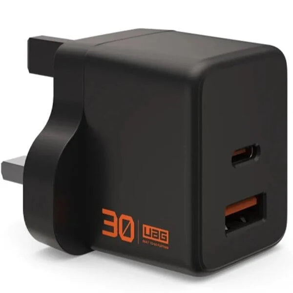 UAG Wall Charger SRGE 30W 2Port UK Black