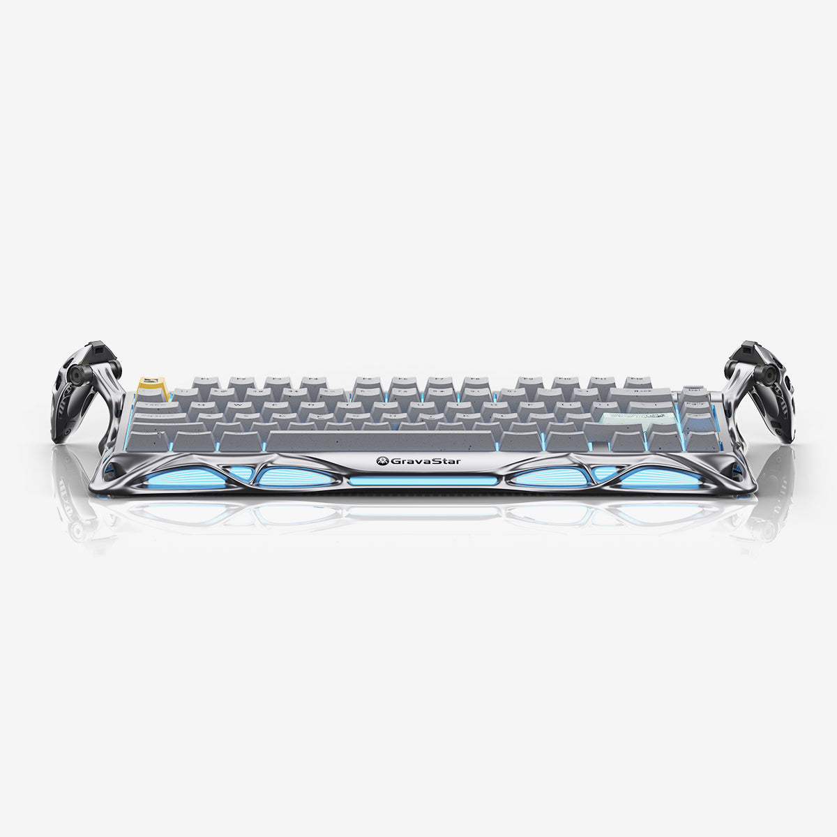 GravaStar Mercury K1 Pro 75% Wireless Mechanical Gaming Keyboard - Concrete Gray