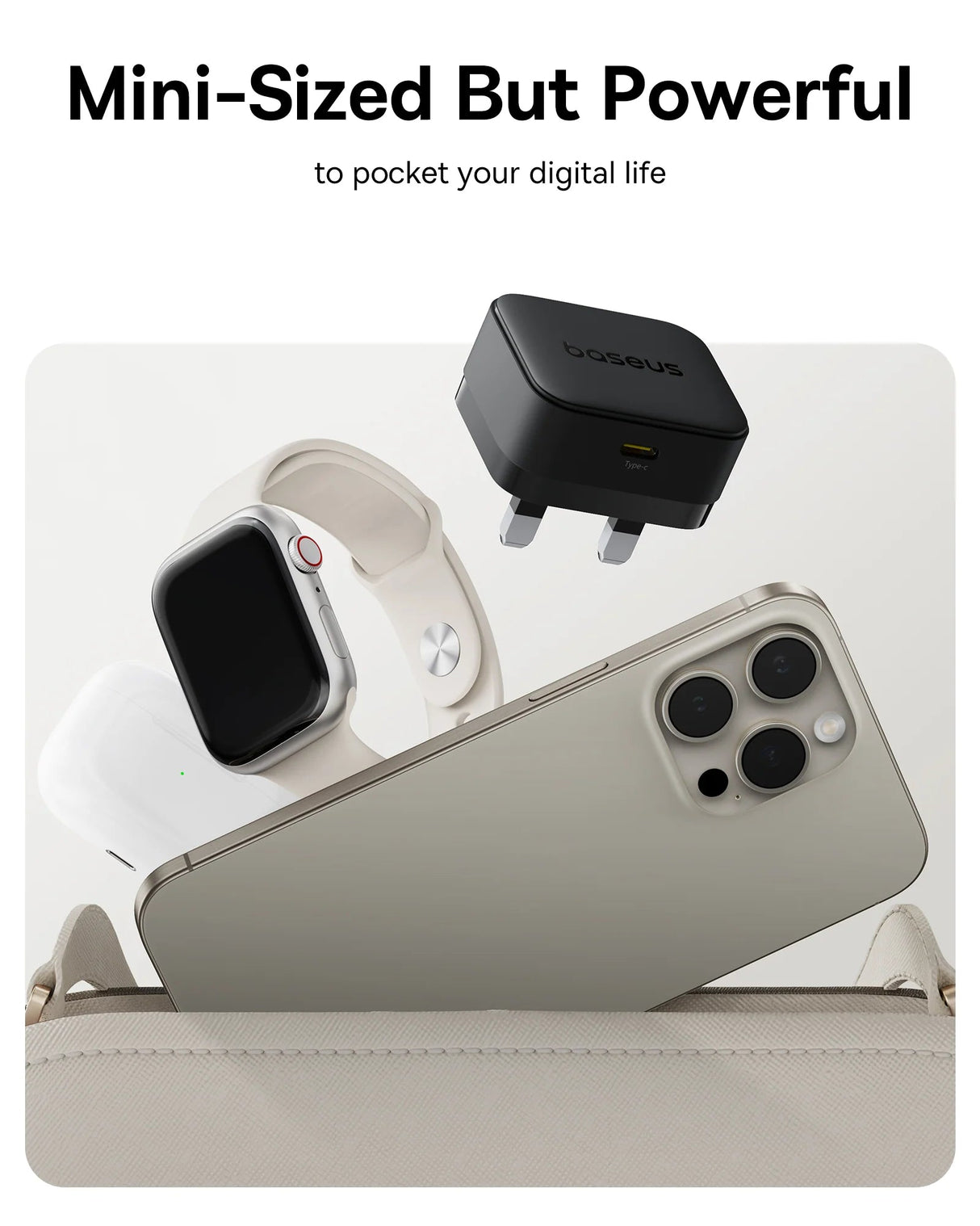 Baseus Palm Fast Charger 1C 20W - Cluster Black