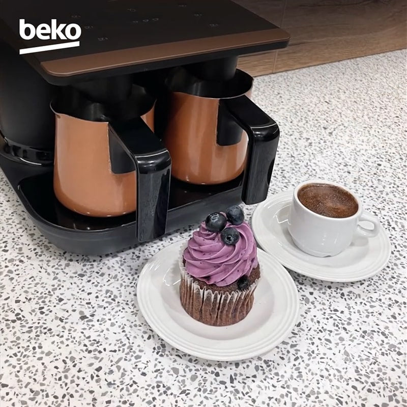 BEKO TKM-8961B TELVE DUO Turkish Coffee Maker- 1050W - (Copper/Black)