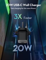 RAVPower RP-PC1055 Mini PD20W  GaN type C Charger Black - RP-PC1055B