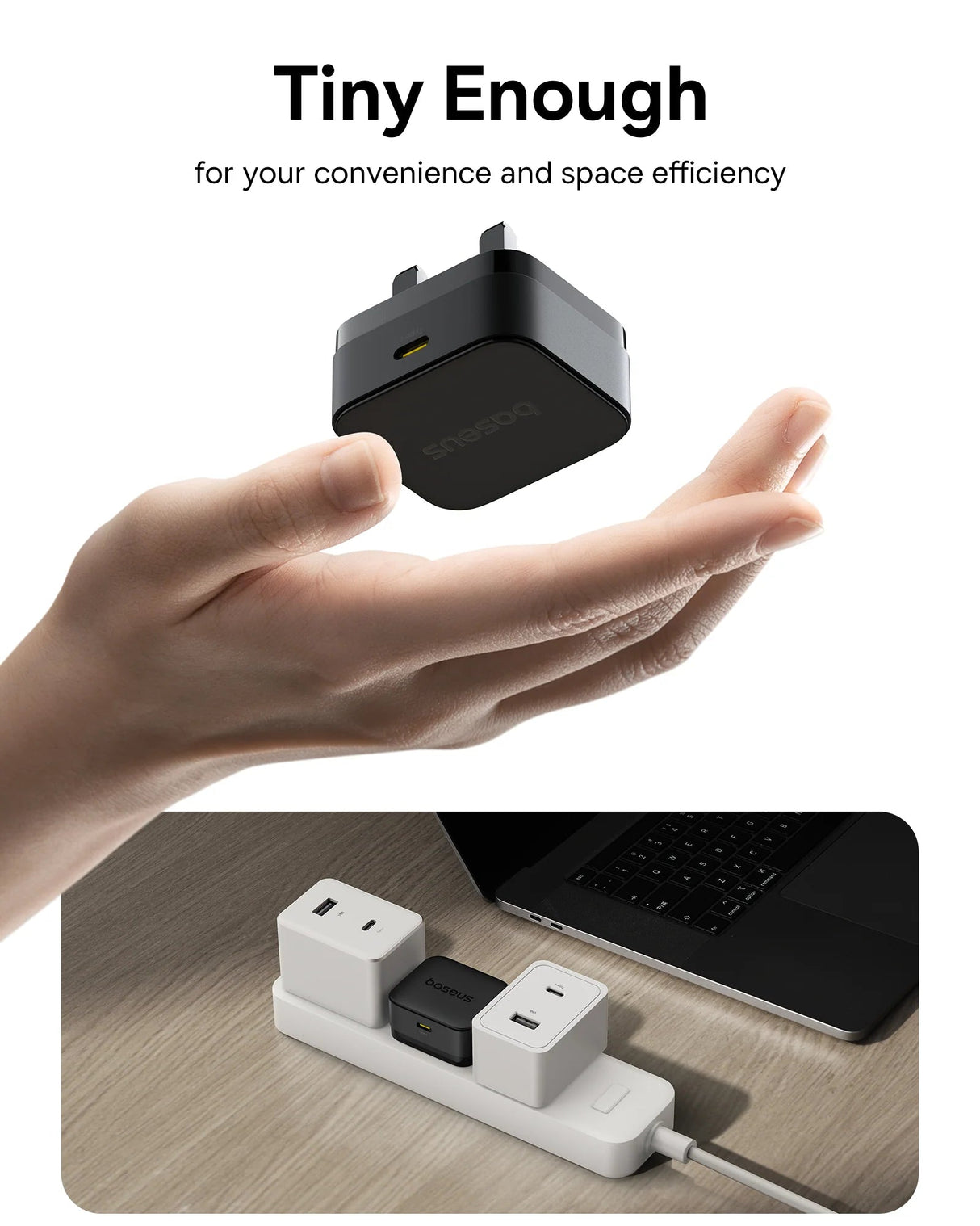 Baseus Palm Fast Charger 1C 20W - Cluster Black