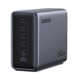 شاحن مكتبي يوجرين نيكسود بقوة ٥٠٠ واط مع ٦ منافذ بتقنية جان، نسخة بريطانية