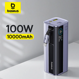 Baseus EnerGeek GR11 Power Bank with Retractable Cable 10000mAh 100W - Space Grey