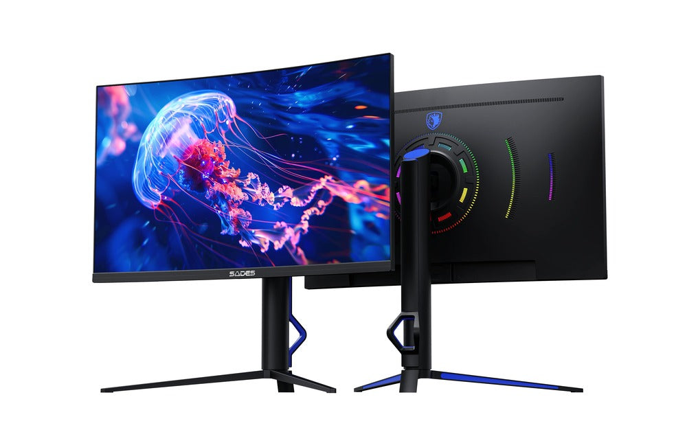 Sades BX-Jellyfish 27",FHD,HDMI 2.1, 280Hz, 0.5ms Curved Gaming Monitor-SA-HC03F27B