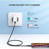UGREEN USB-C to Lightning Cable Rubber Shell 2m (Black)US171 US171-60752