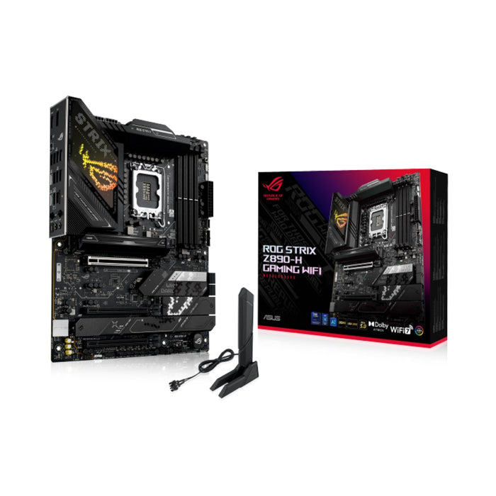 Asus Rog Strix Intel Core Ultra Z890-H Wifi 7, Ai Ready, PCIe 5.0 DDR5 Gaming MotherBoard