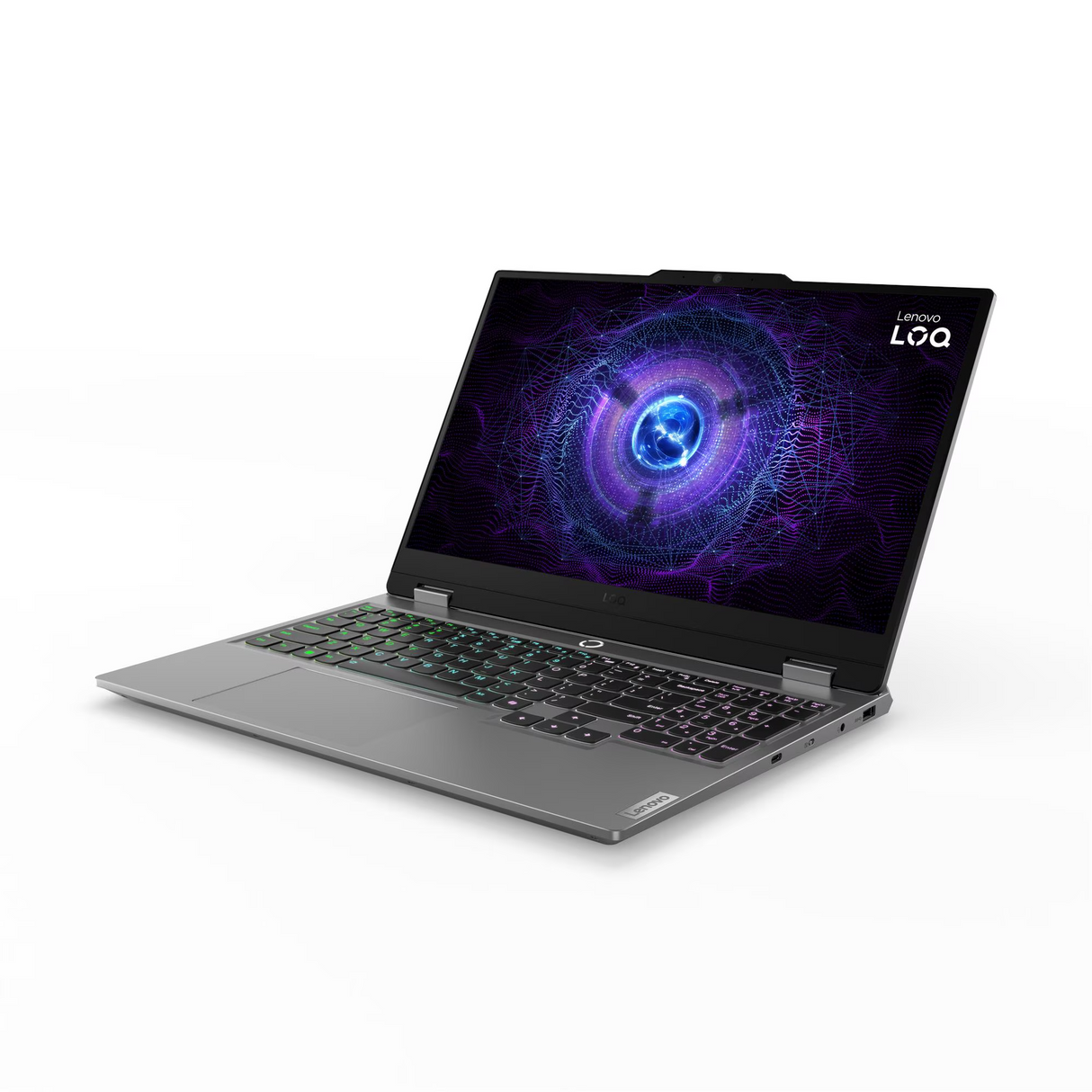 Lenovo LOQ 15IRX9 Gen 9 Intel Core i7-13650HX 14C/15.6" FHD /24GB (2x 12GB) DDR5 Ram /512GB M.2 PCIe NVMe SSD/ NVIDIA GeForce RTX 4050 6GB GDDR6 VGA/ DOS/ White Backlit, Arabic /Luna Grey/1YW