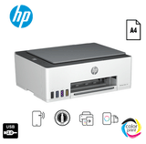 طابعة HP Smart Tank 580 متعددة الوظائف - سرعة طباعة 12 صفحة في الدقيقة / دقة 4800 نقطة في البوصة / مقاس A4 / منفذ USB / واي فاي / بلوتوث / طابعة نفث حبر ملونة - 1F3Y2A