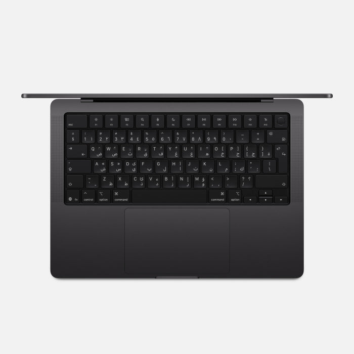 Apple MacBook Pro M5 Chip, 10‑Core CPU and 10‑Core GPU, 16GB Unified Memory, 1TB SSD Storage, 14-inch Liquid Retina XDR display, Arabic/English Keyboard, Touch ID, Space Black | MDE14AB/A