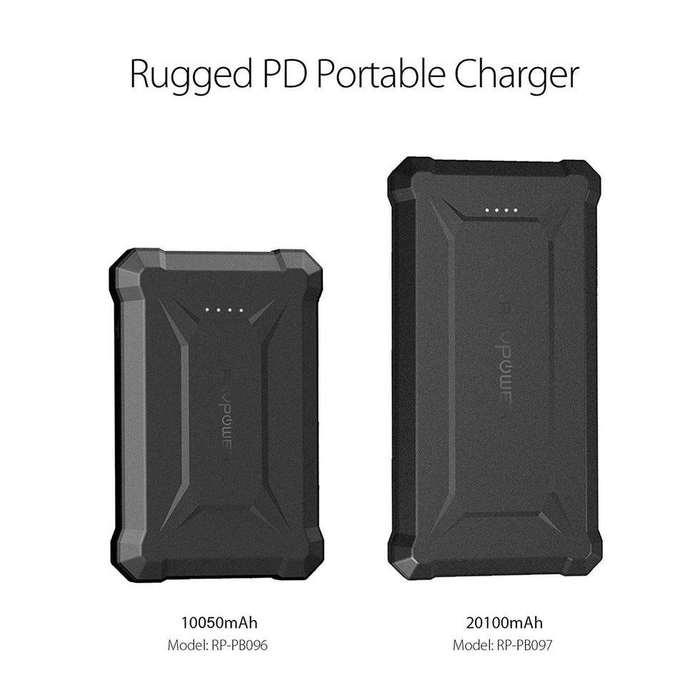 RAVPower RP-PB096 10050mAh PD 18W+QC3.0 Waterproof Power Bank Black Offline