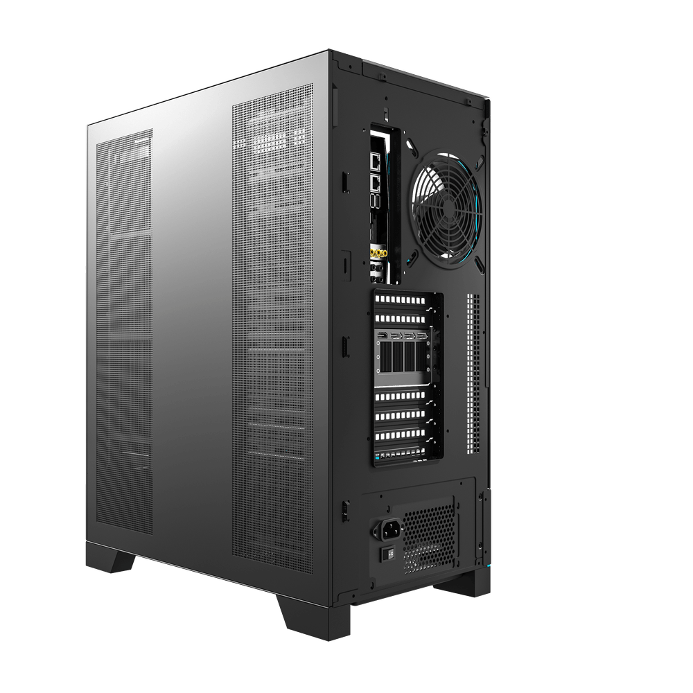 DarkFlash DY450L Pro 4 Digital Fans Case - Black