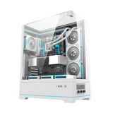DarkFlash DY450L Pro 4 Digital Fans Case - White