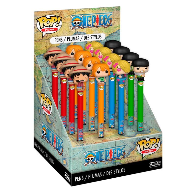 Pen Topper! Animation: One Piece 16pc PDQ (Sell Per Piece)