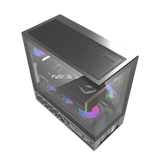 كيس كمبيوتر DarkFlash DS950V بحجم ATX مع ٦ مراوح وشاشة LED – أسود