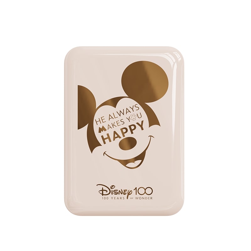 Disney QS-C02 100th Anniversary Wireless Magnetic Power Bank Mickey Gold
