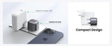شاحن UGREEN Nexode 30W USB-C GaN سريع – بريطانيا (رمادي فضائي)