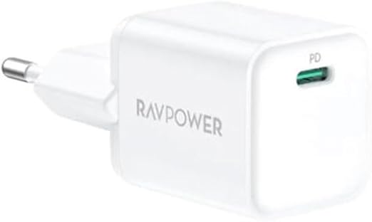 RAVPower RP-PC1037 PD 20W wall charger White UK Version with 3 AC plug white
