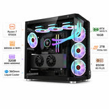 Custom PC Gaming AMD Ryzen 7 9700X, RTX 5070 Ti 16GB, 32GB RAM DDR5 6000MHz, 2TB NVMe, Windows 11 Pro