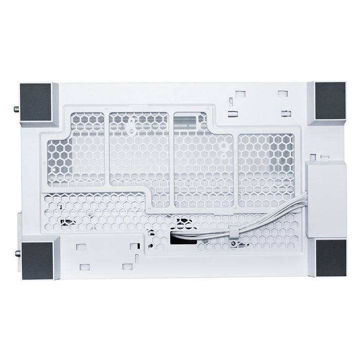 كيس LIAN LI O11D EVO RGB E-ATX متوسط الحجم لتجميعات الألعاب – أبيض (بدون مراوح)