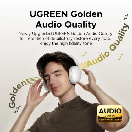 سماعة UGREEN Studio Max2 – رمادي فاتح