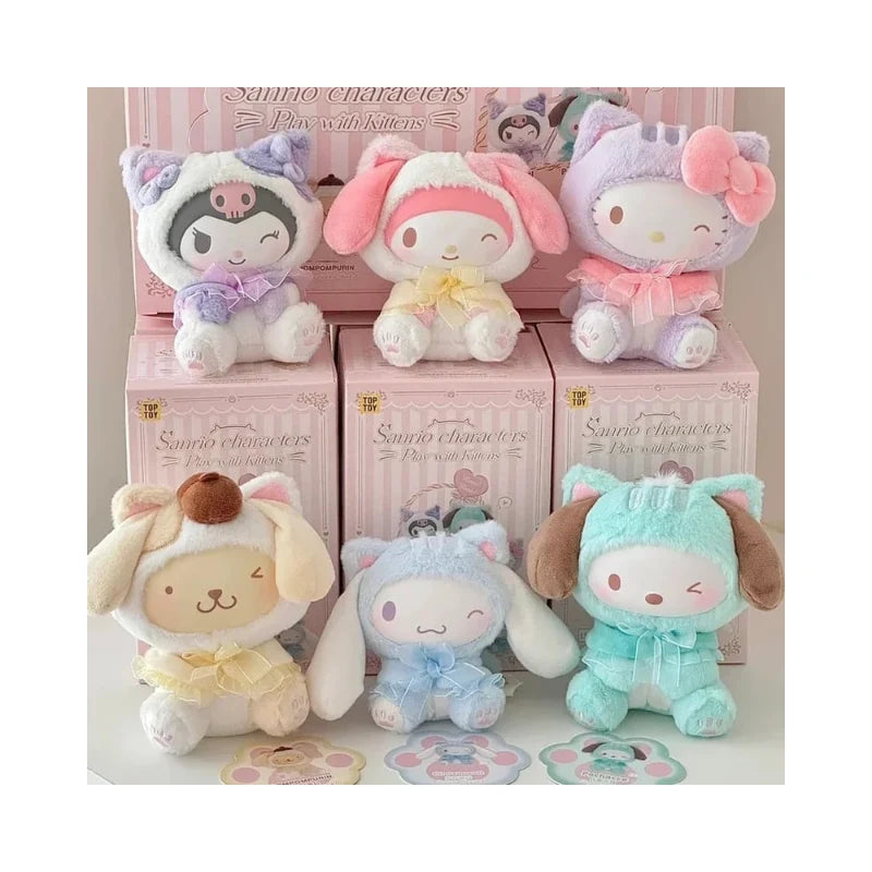 Sanrio characters Play with Kittens Series Plush Pendant (Blind Box) selling per piece - 2303512410106