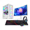 Custom Gaming PC Bundle Intel Core i5-14400F, RTX 5060 8GB, DDR4 16GB, 500GB SSD, with 24" Curved Monitor & Gamax GM-204 Full PC Accessories